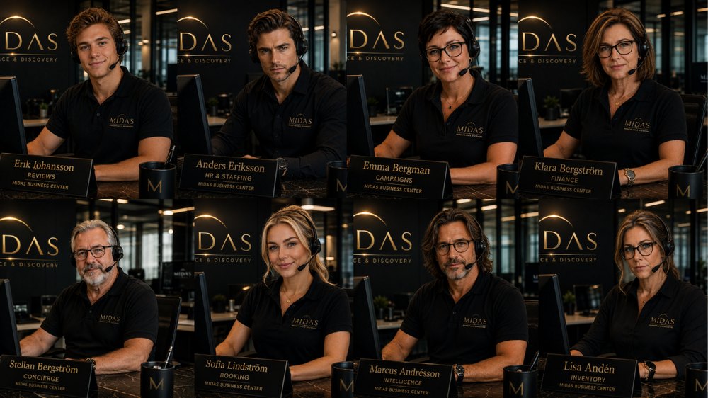 The MIDAS Business Center agent team